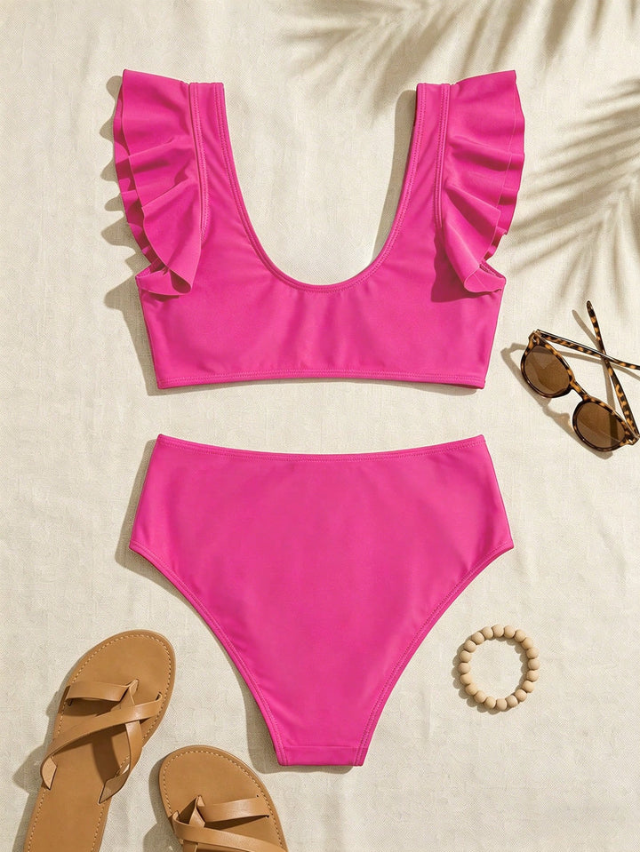 Costum de baie SHEIN, roz