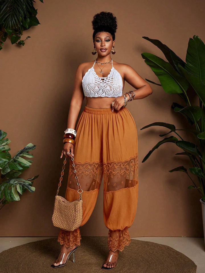 Pantaloni SHEIN, portocaliu