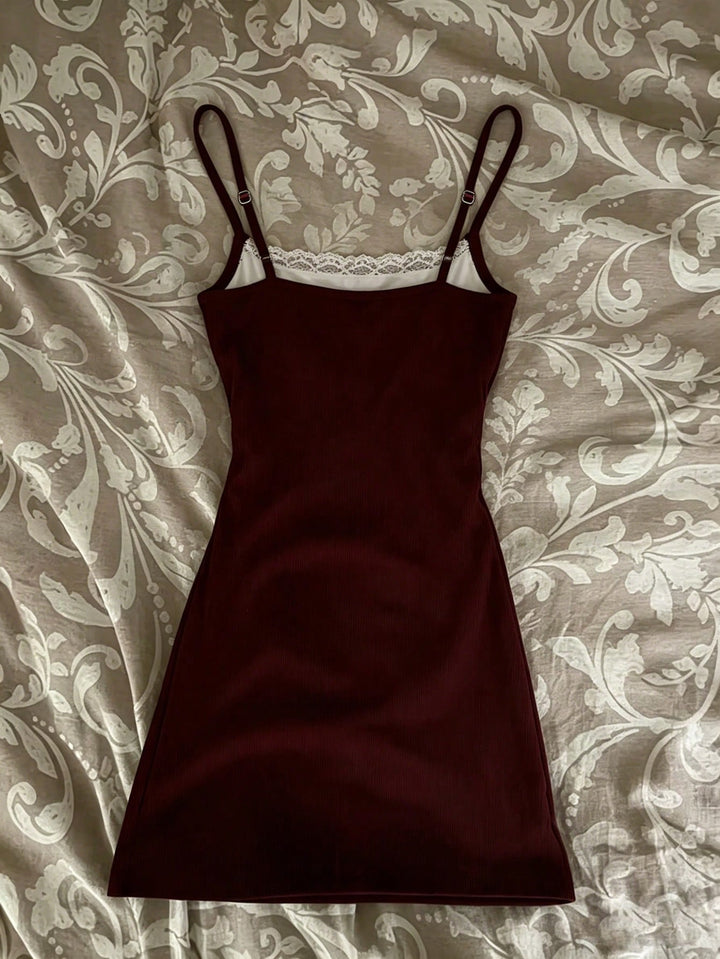Rochie scurtă SHEIN, vișiniu