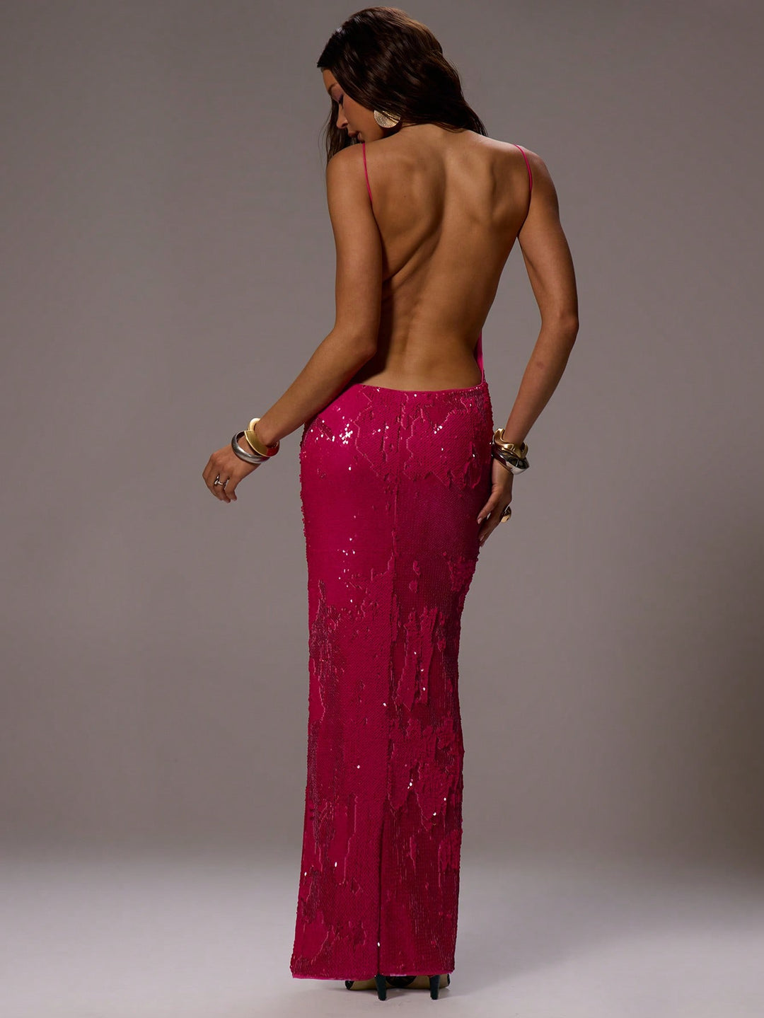 Rochie maxi SHEIN, roz
