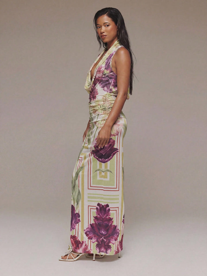 Rochie maxi SHEIN, mix culori