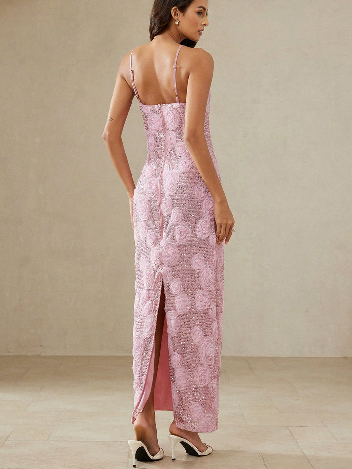 Rochie maxi SHEIN, roz