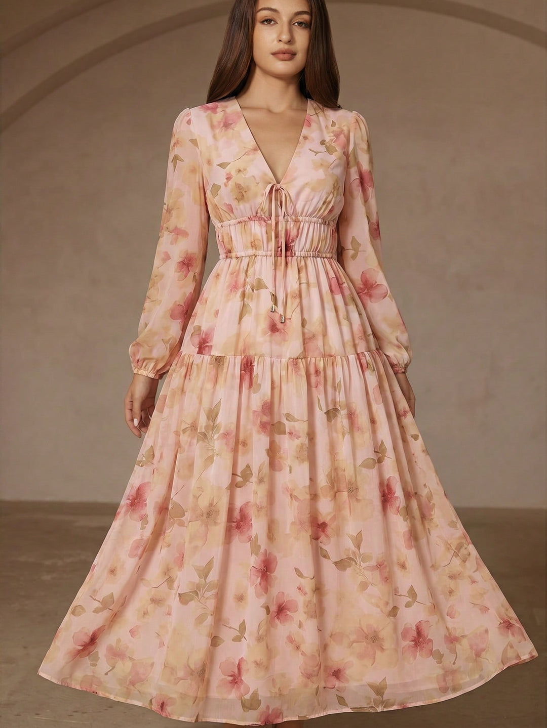 Rochie maxi SHEIN, roz