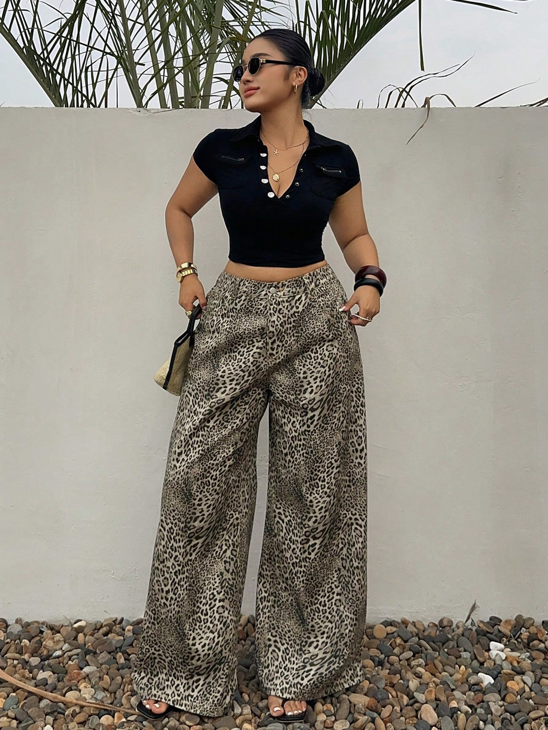 Jeans SHEIN, kaki