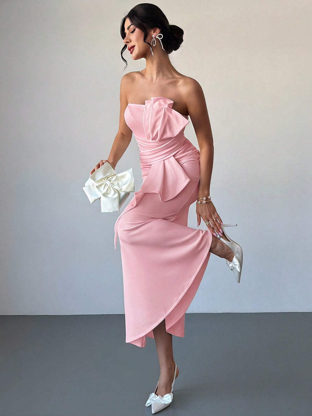 Rochie maxi SHEIN, roz