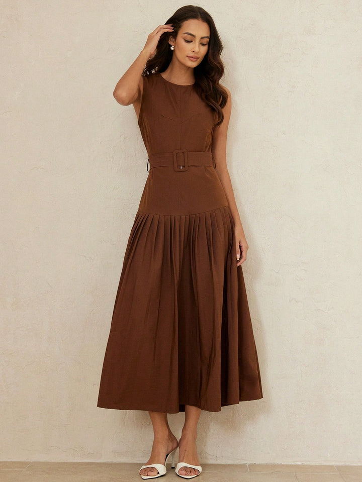 Rochie maxi SHEIN, maro