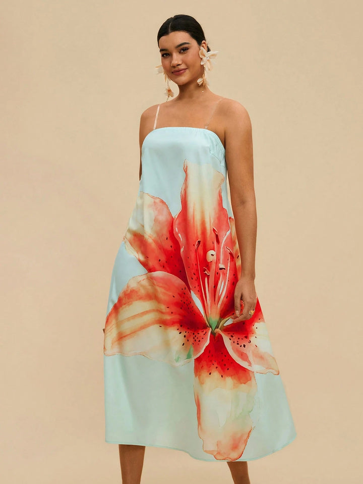 Rochie midi SHEIN, mix culori