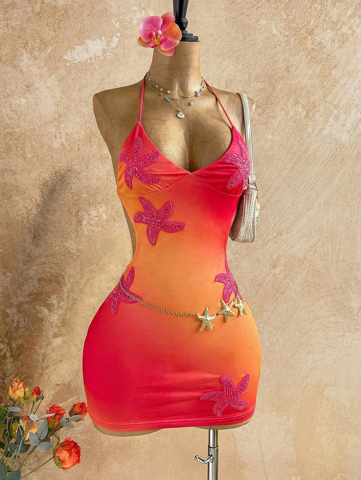 Rochie mini SHEIN, portocaliu