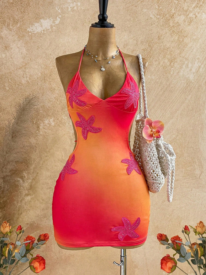 Rochie mini SHEIN, portocaliu