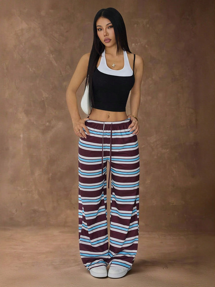Pantaloni SHEIN, maro