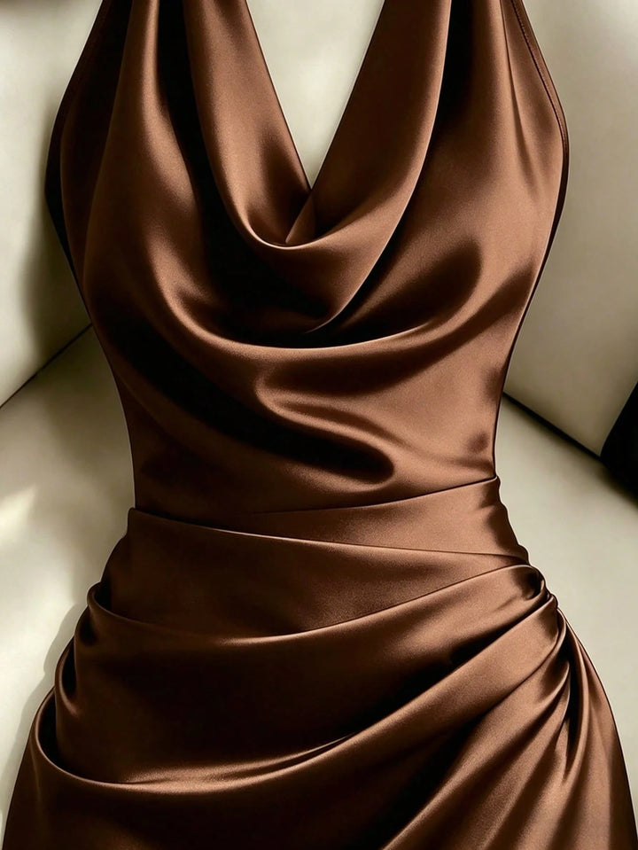 Rochie mini SHEIN, maro
