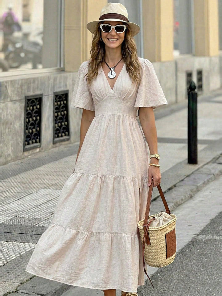 Rochie maxi SHEIN, bej