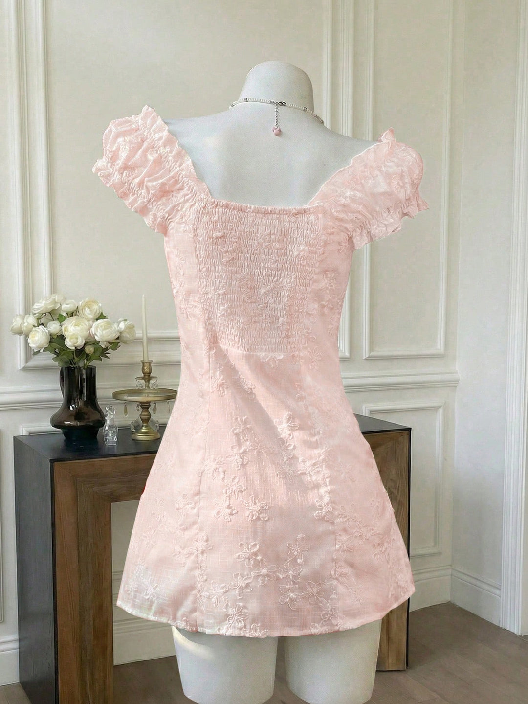 Rochie scurtă SHEIN, roz