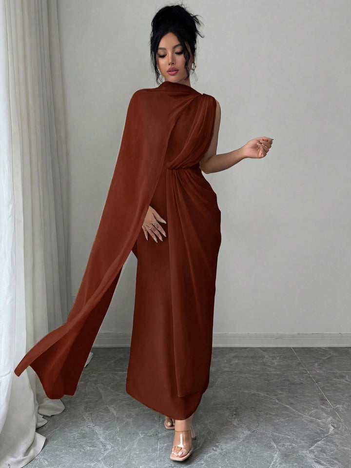 Rochie maxi SHEIN, maro