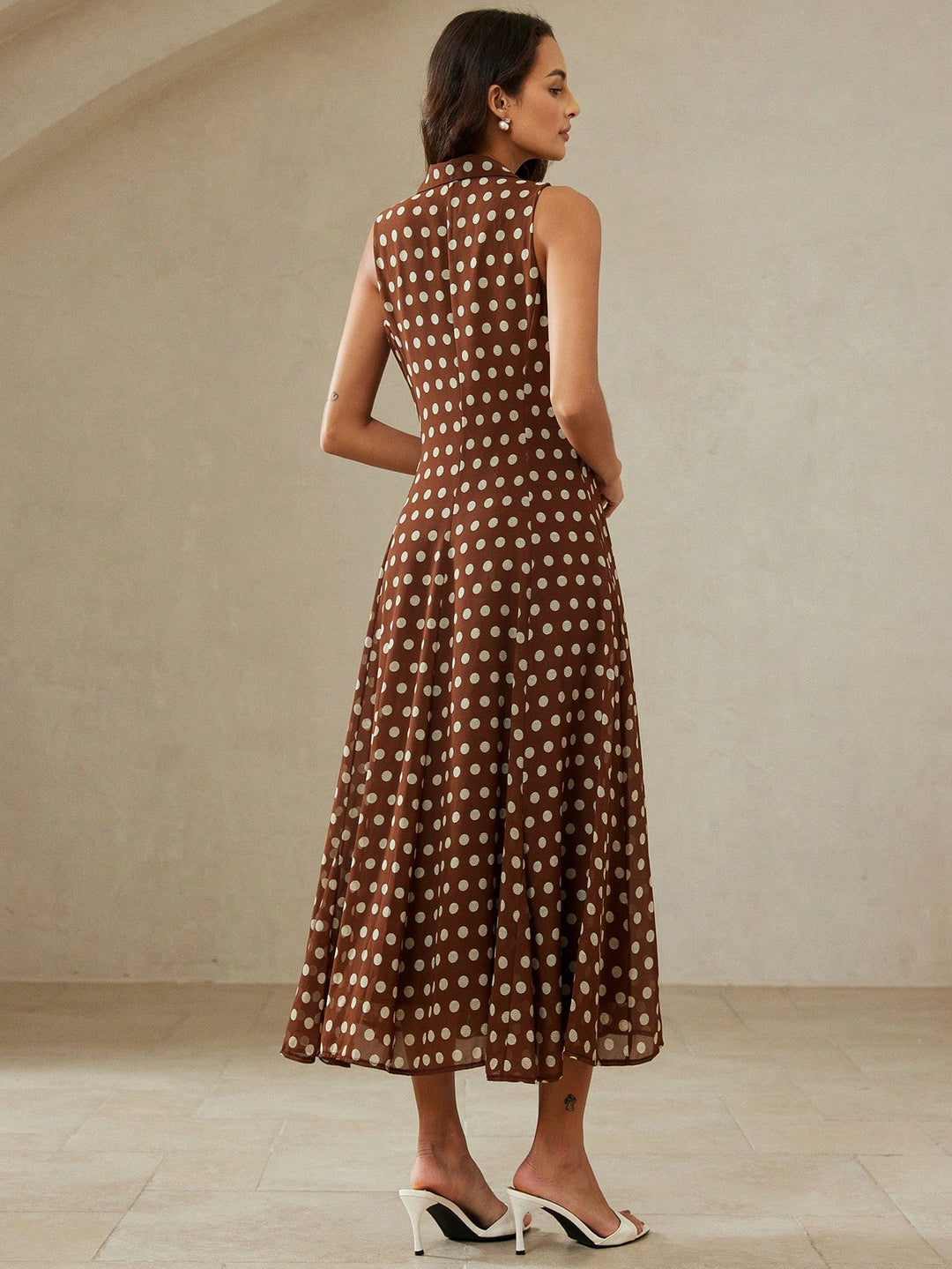 Rochie maxi SHEIN, maro