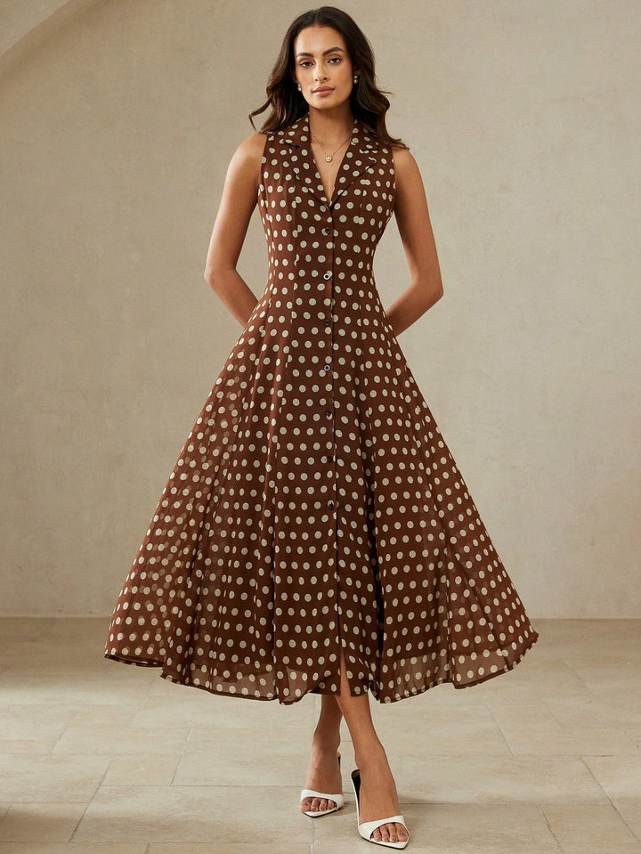 Rochie maxi SHEIN, maro