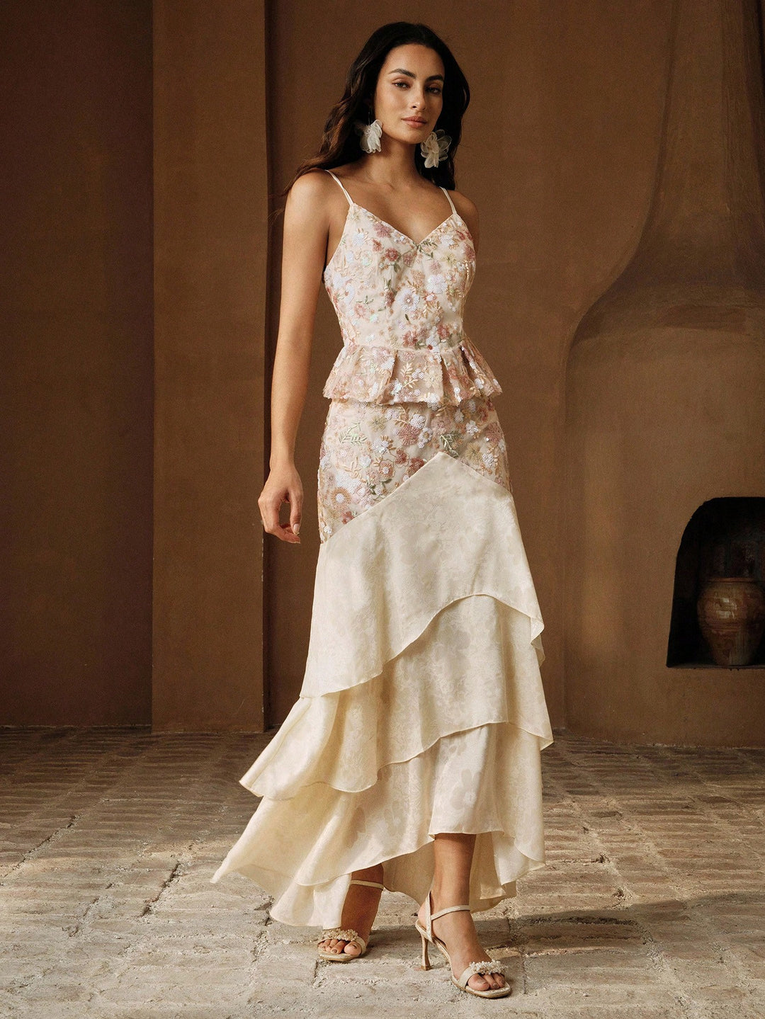 Rochie midi SHEIN, roz