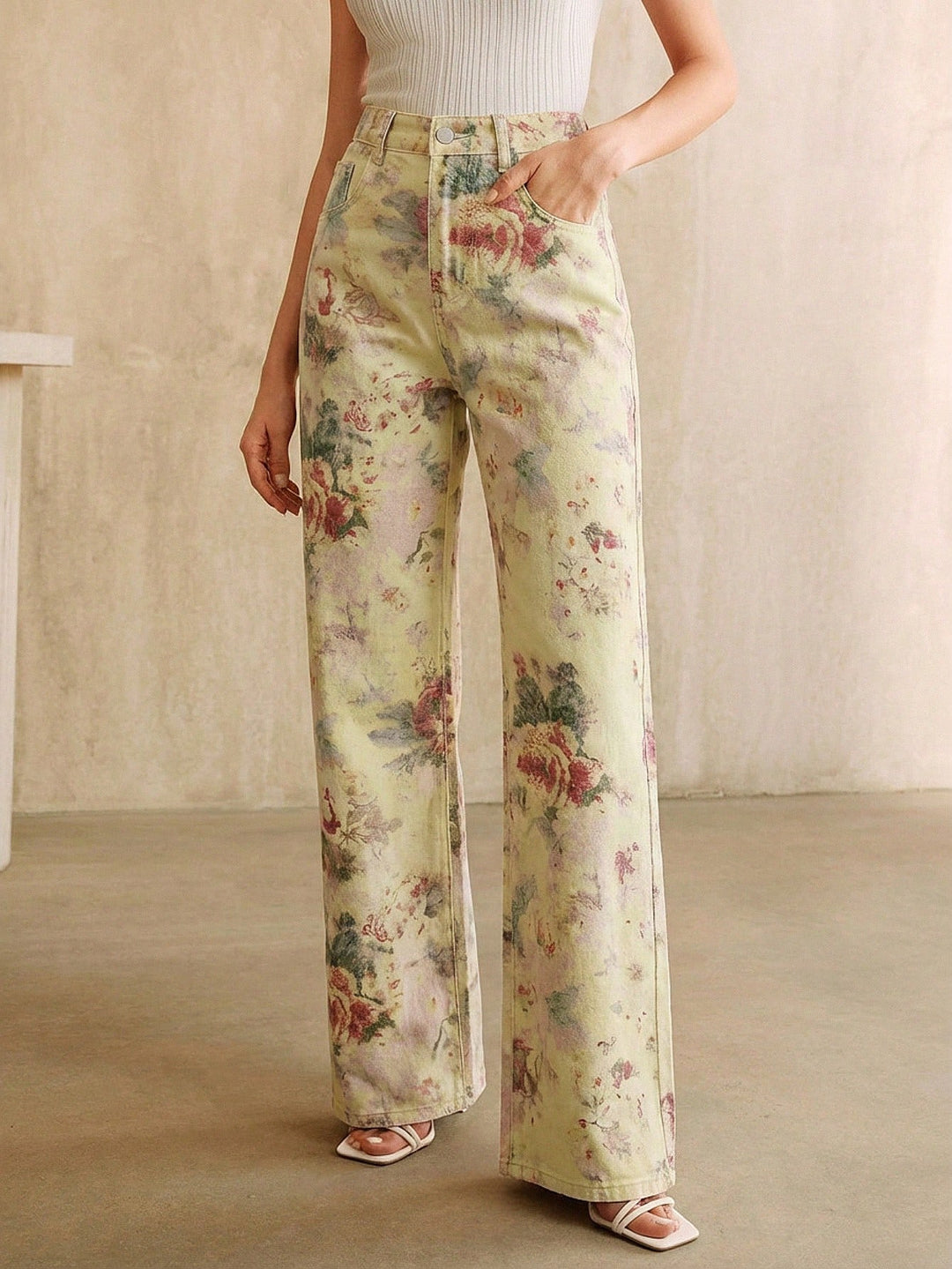 Jeans SHEIN, galben