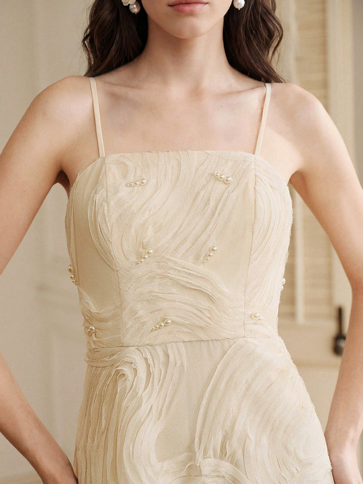 Rochie maxi SHEIN, bej
