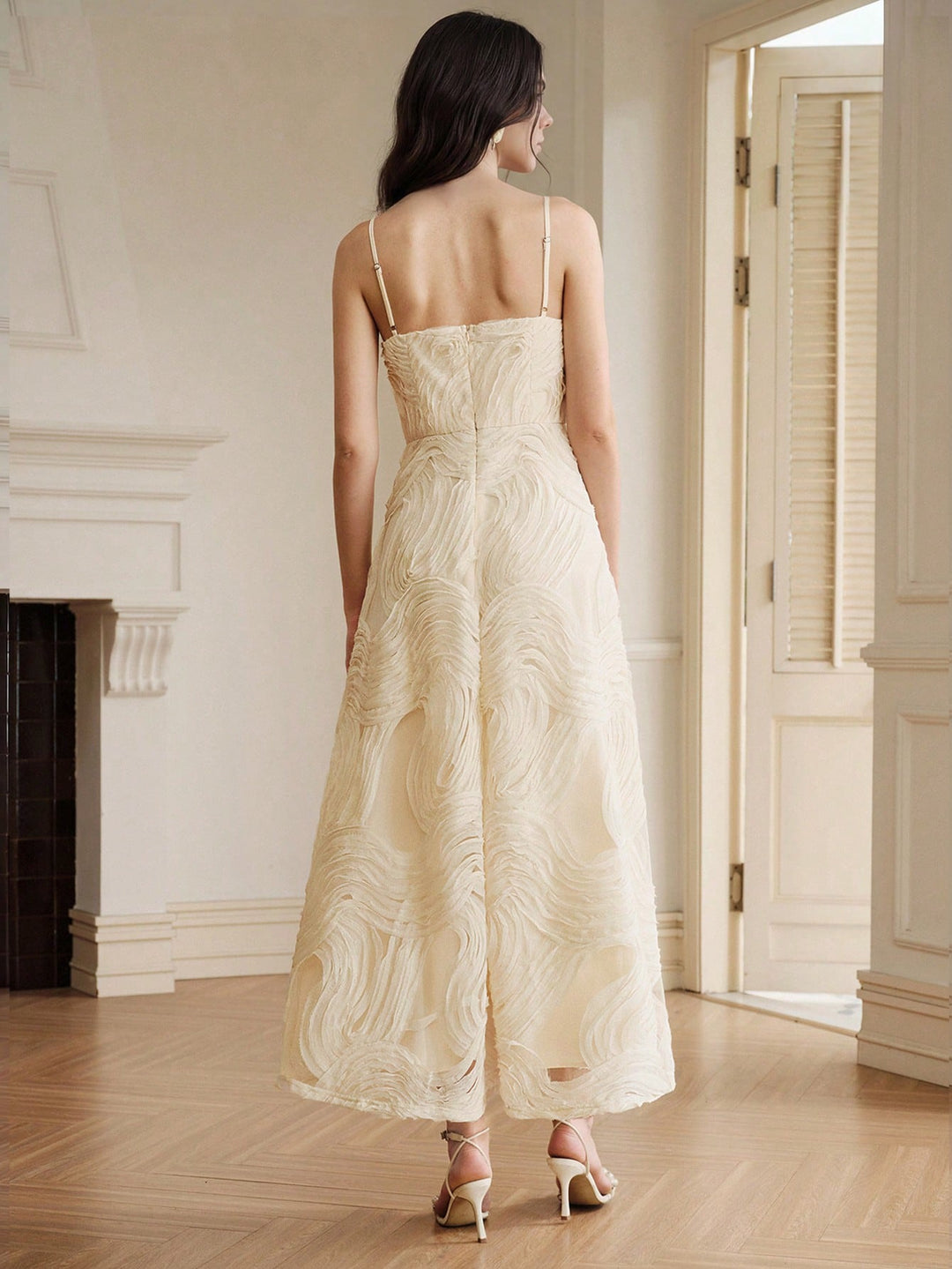 Rochie maxi SHEIN, bej