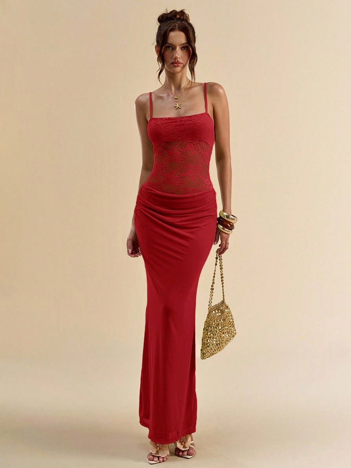 Rochie maxi SHEIN, roșu
