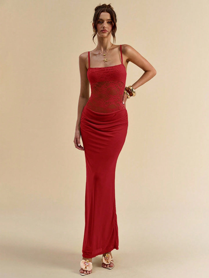 Rochie maxi SHEIN, roșu