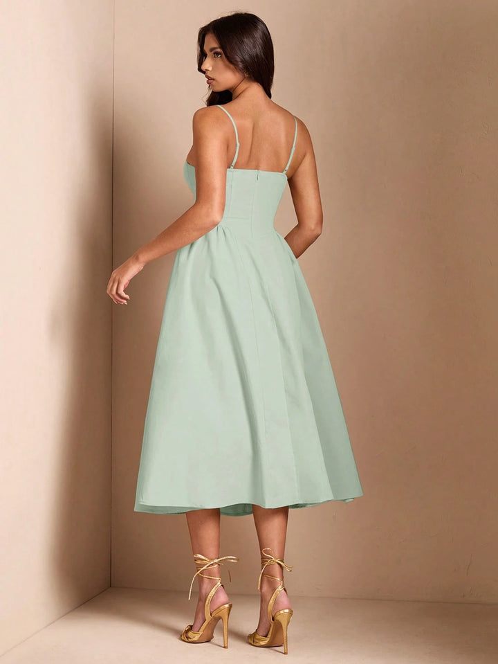 Rochie midi SHEIN, verde
