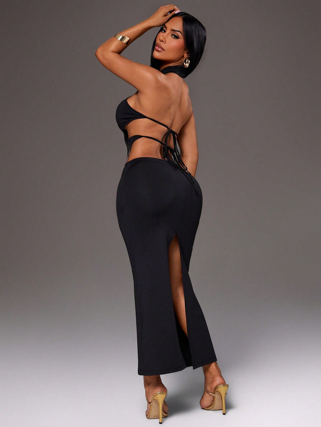 Rochie maxi SHEIN, negru