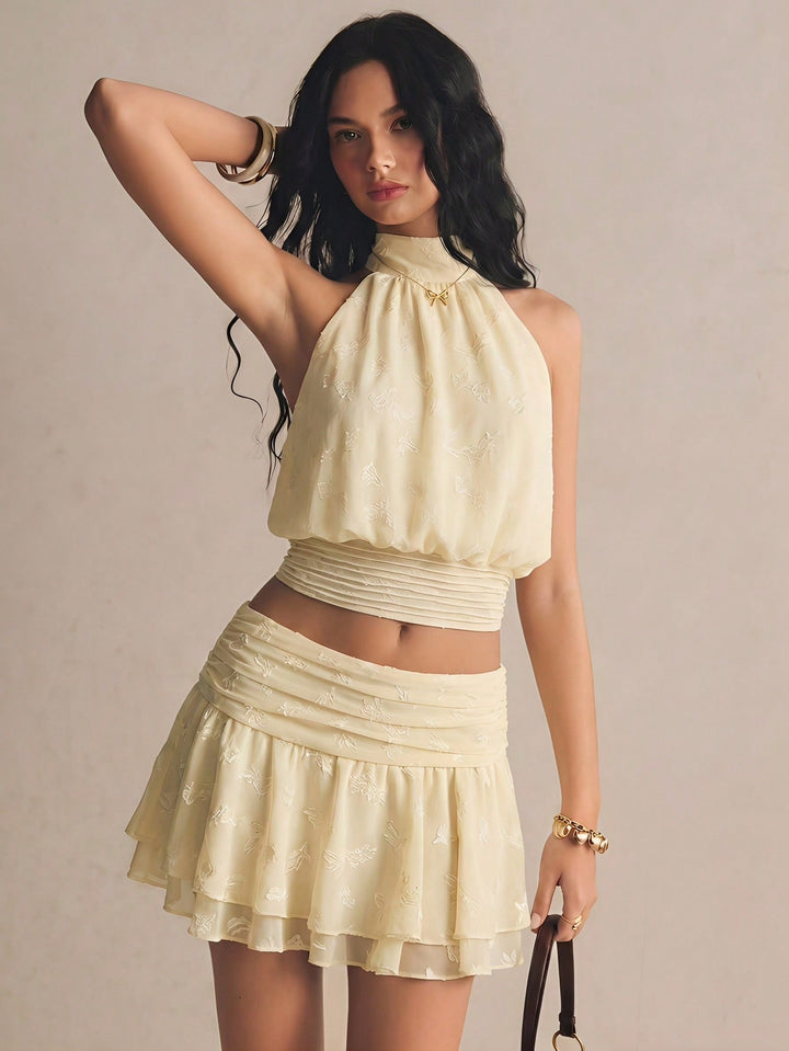 Top SHEIN, galben