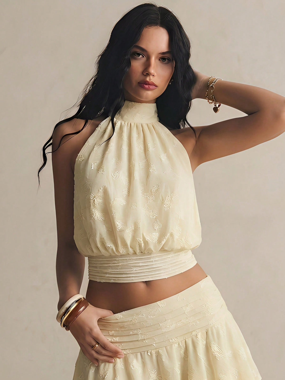 Top SHEIN, galben