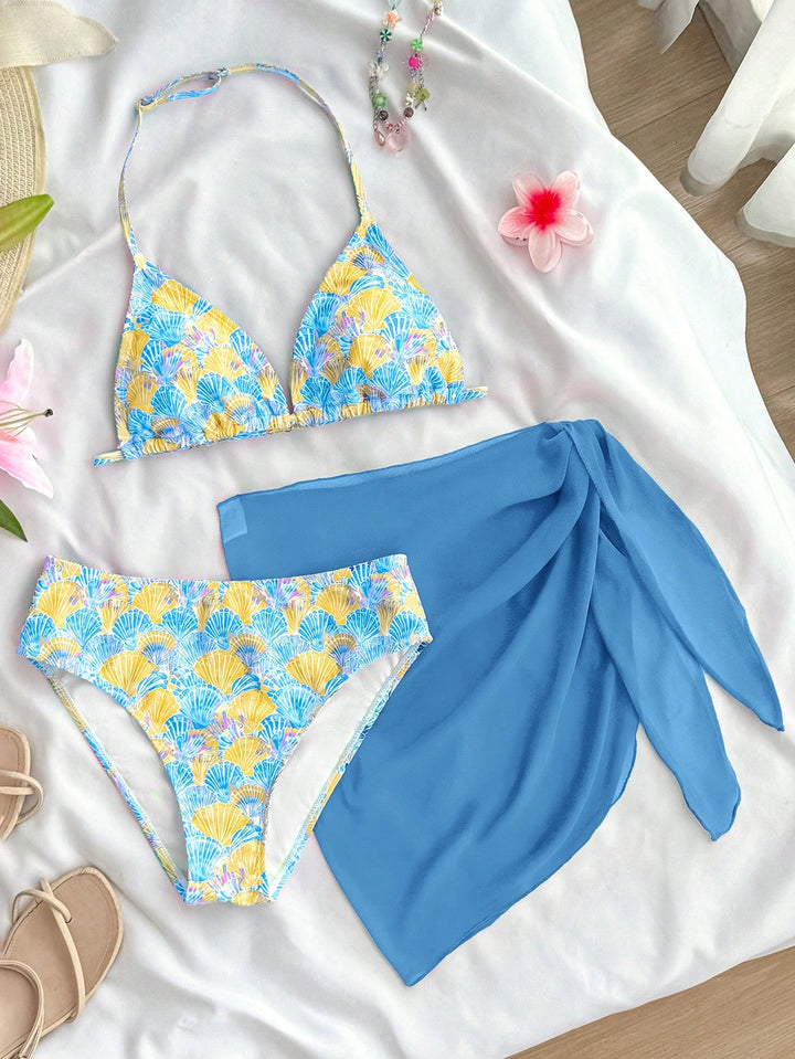 Set bikini SHEIN, albastru