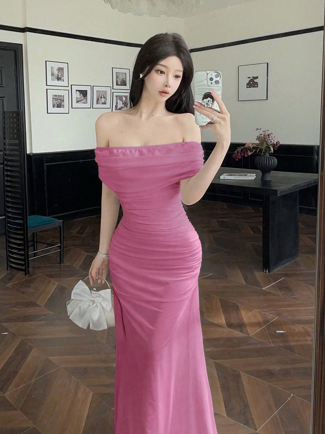 Rochie maxi SHEIN, roz