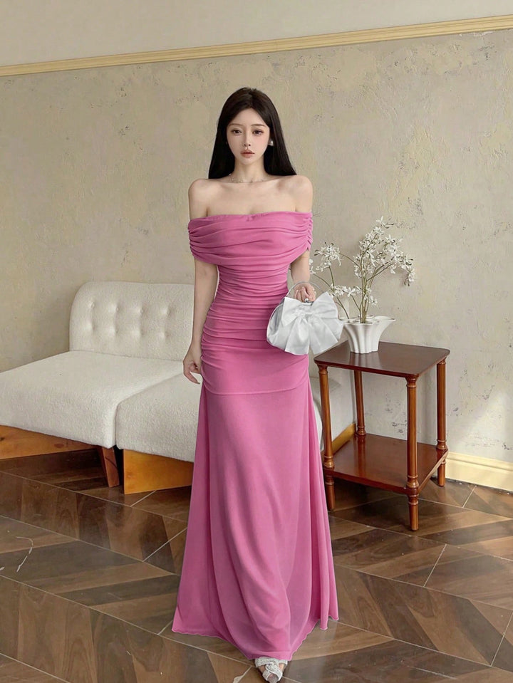 Rochie maxi SHEIN, roz