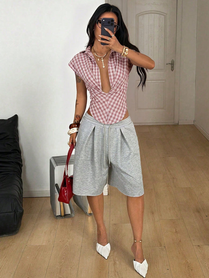 Tricou polo SHEIN, roz