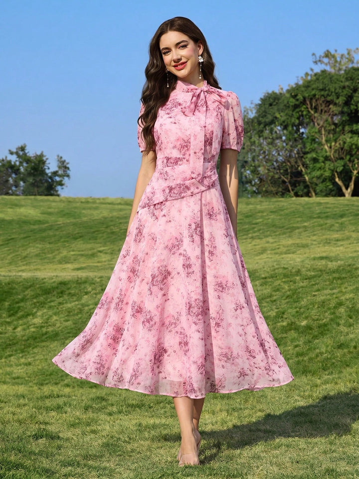 Rochie midi SHEIN, mix culori