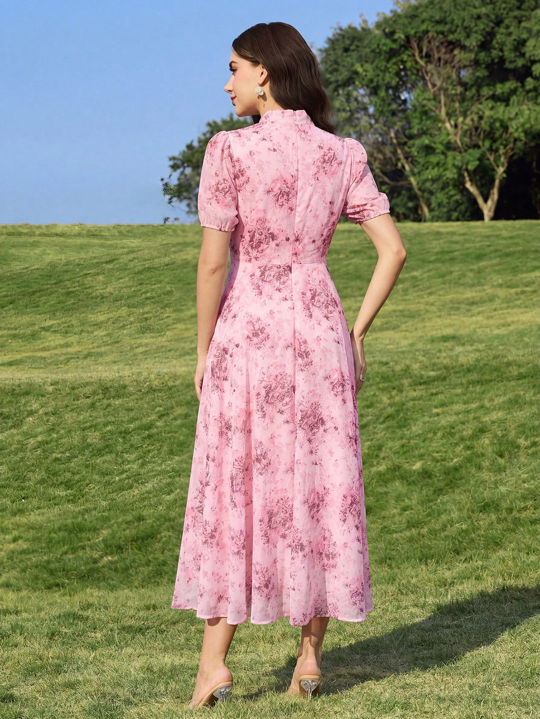 Rochie midi SHEIN, mix culori