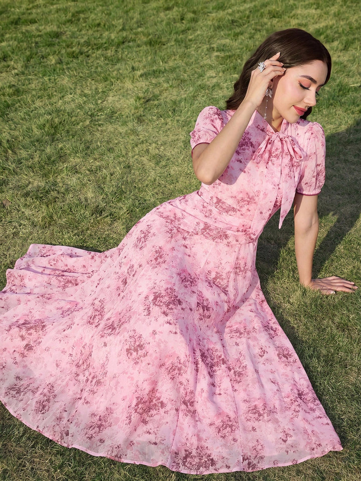 Rochie midi SHEIN, mix culori