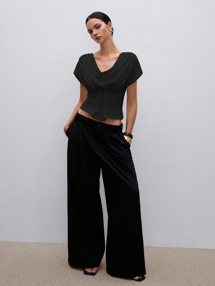 Top SHEIN, negru