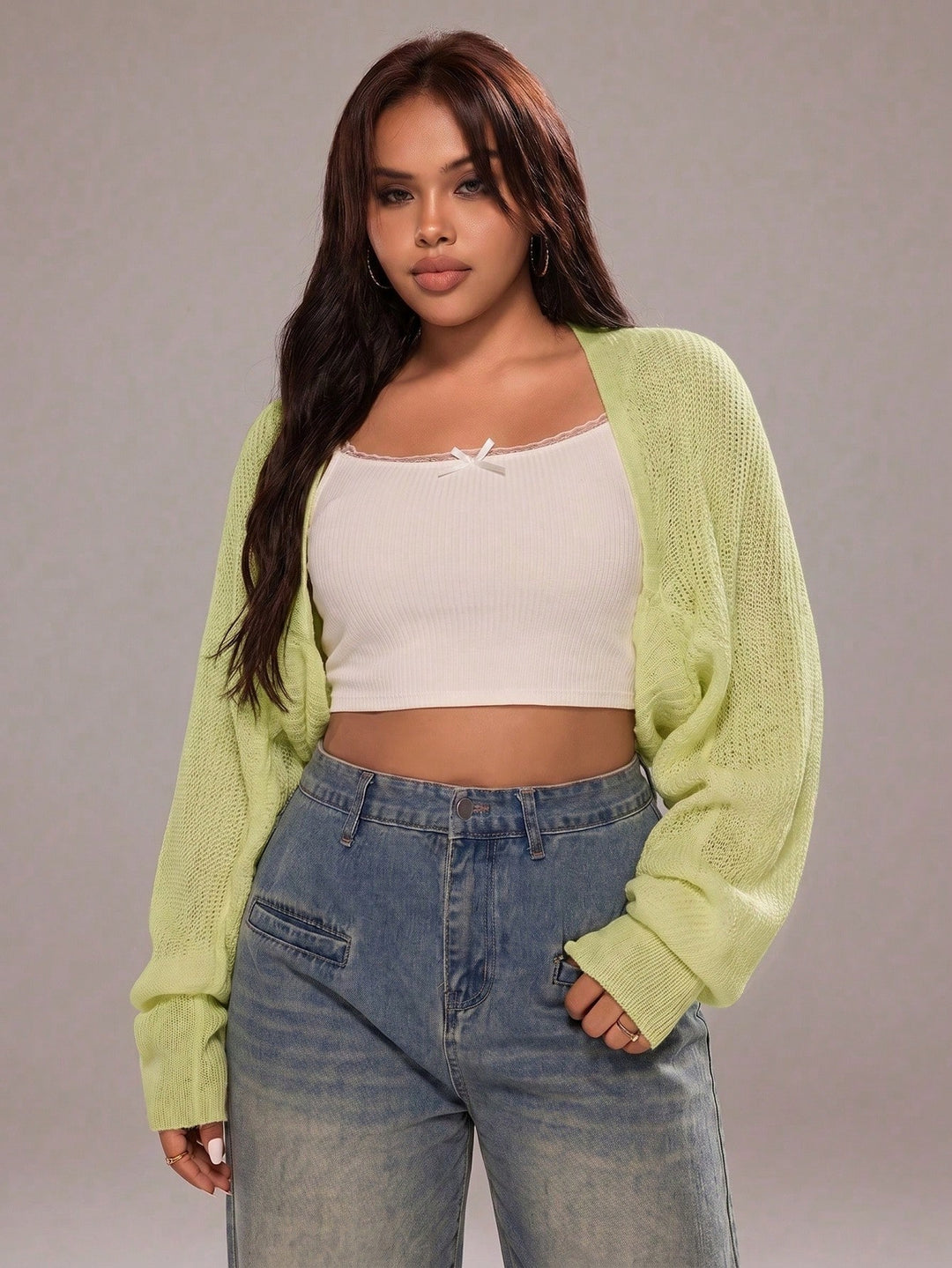 Cardigan SHEIN, verde