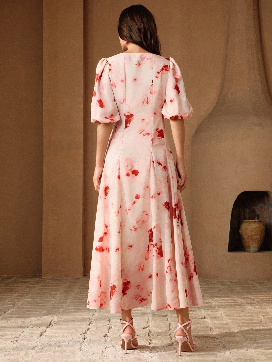 Rochie maxi SHEIN, roz