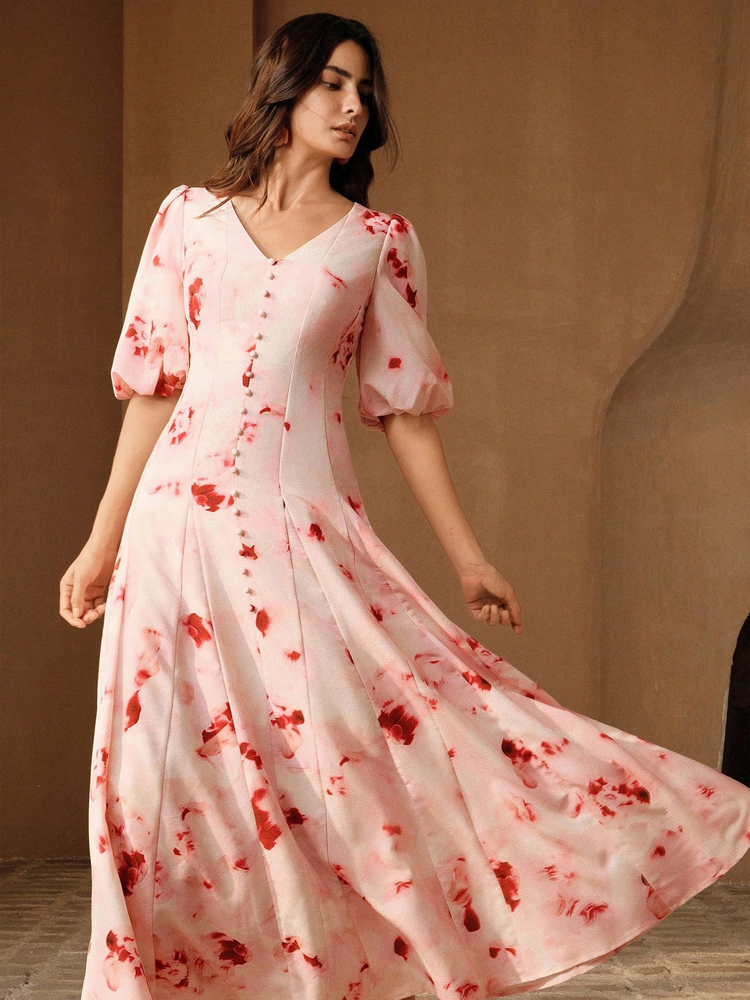 Rochie maxi SHEIN, roz