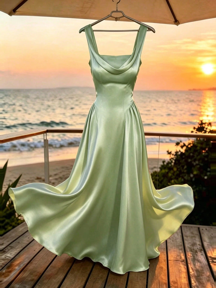 Rochie midi SHEIN, verde