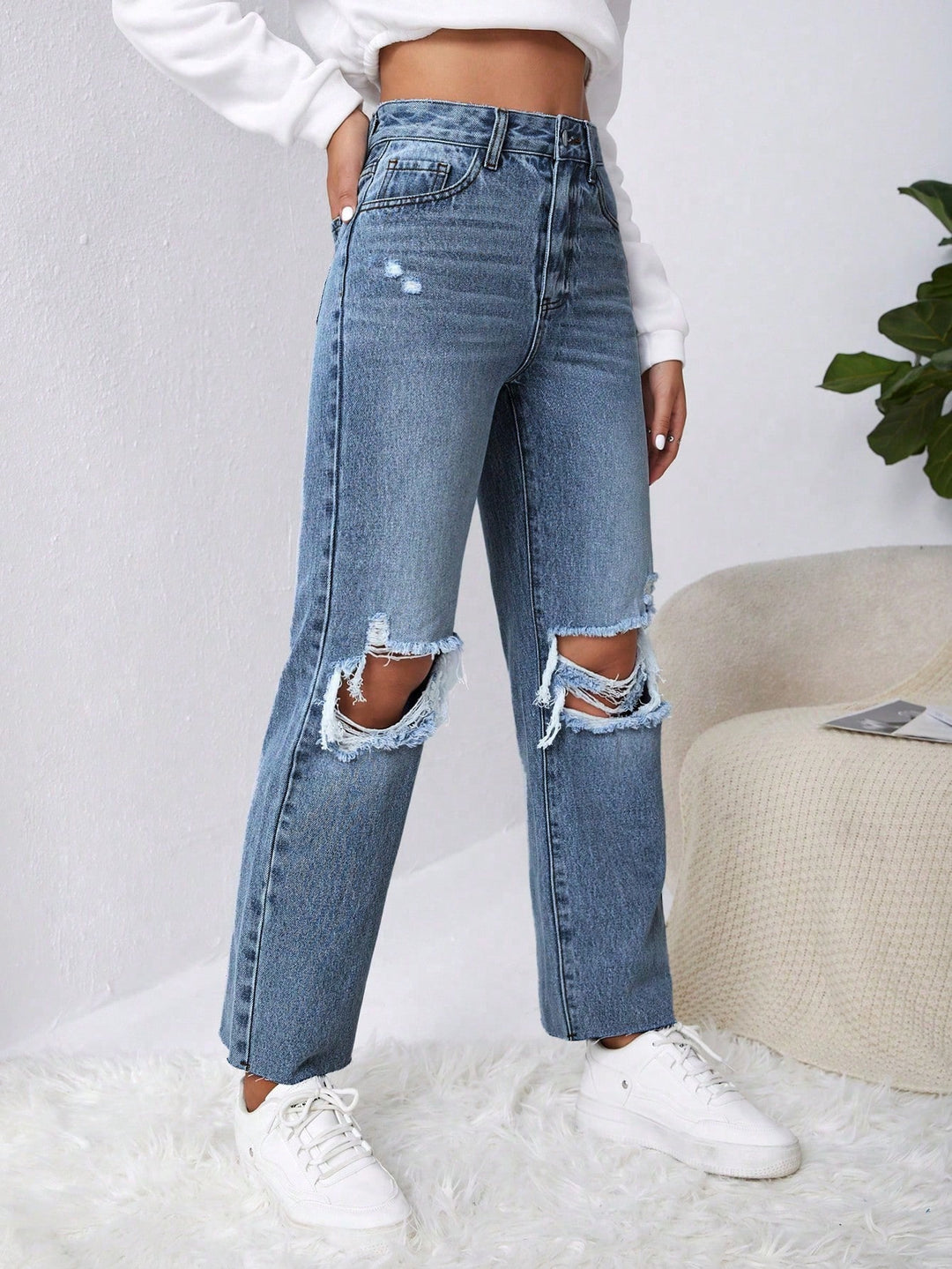 Jeans SHEIN, albastru