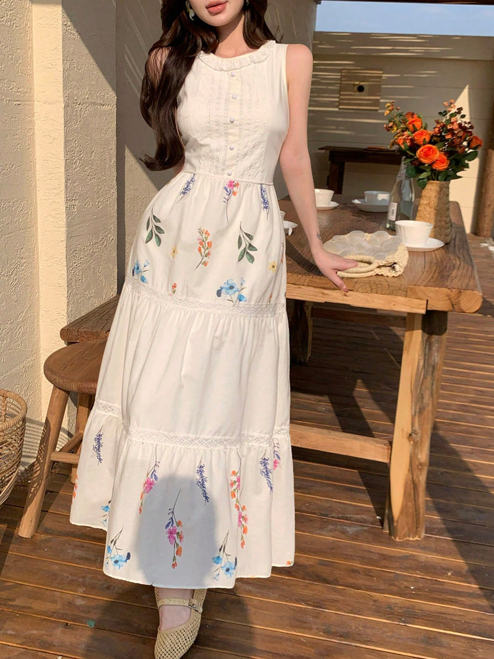 Rochie midi SHEIN, alb