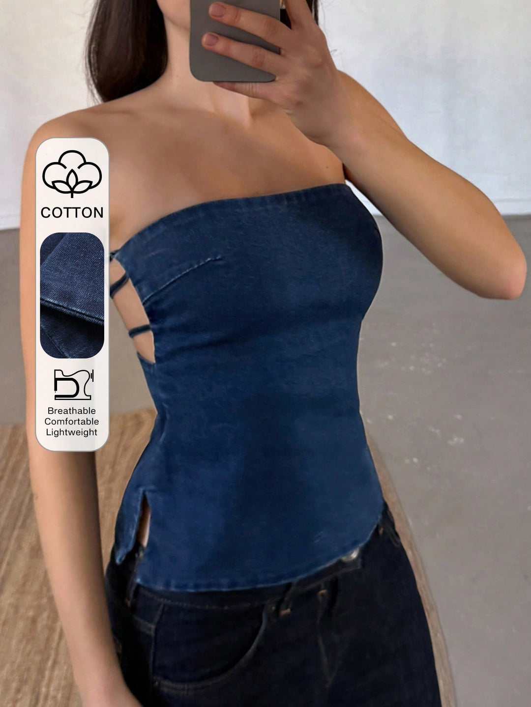 Top SHEIN, albastru