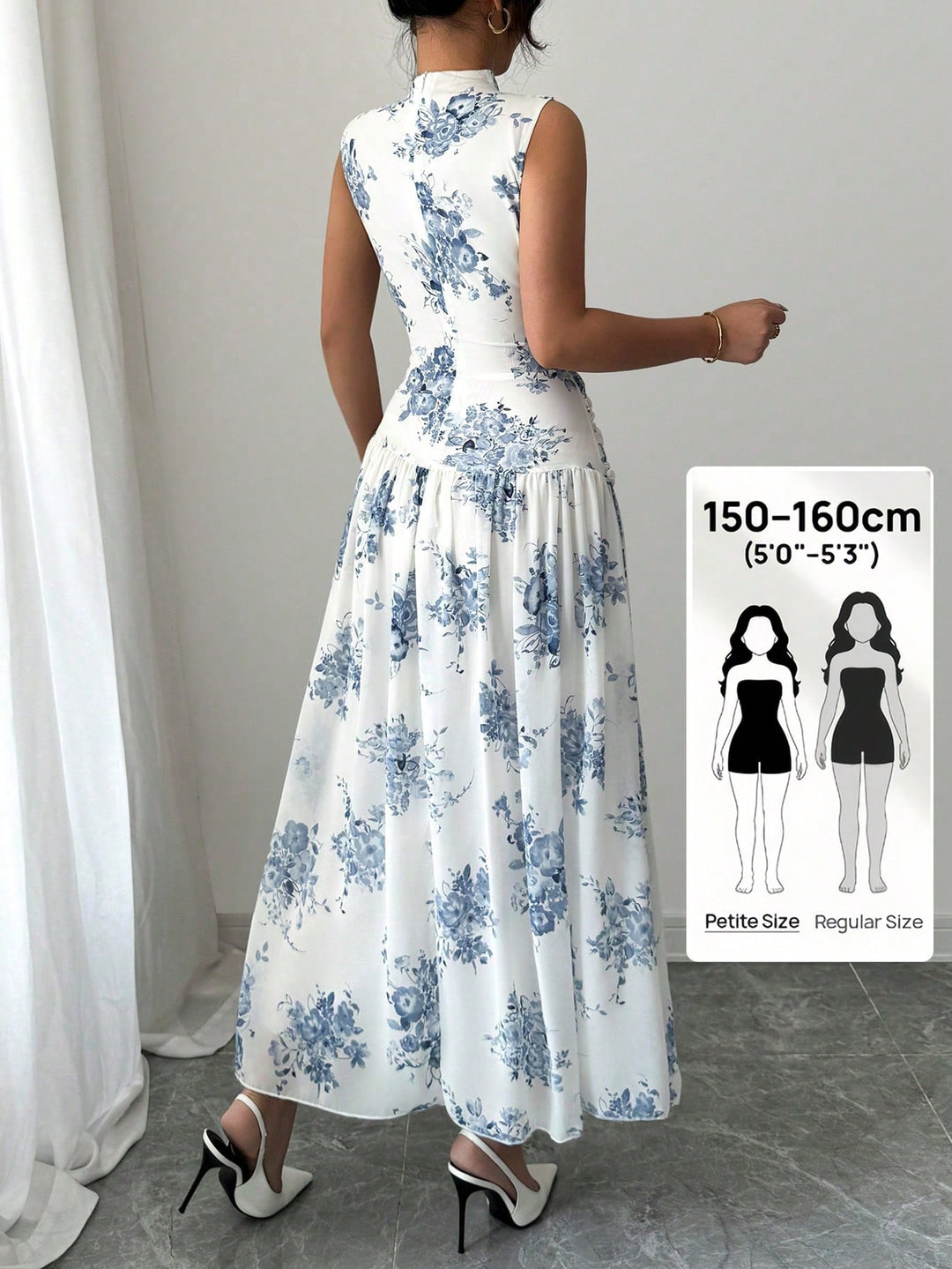 Rochie maxi SHEIN, albastru