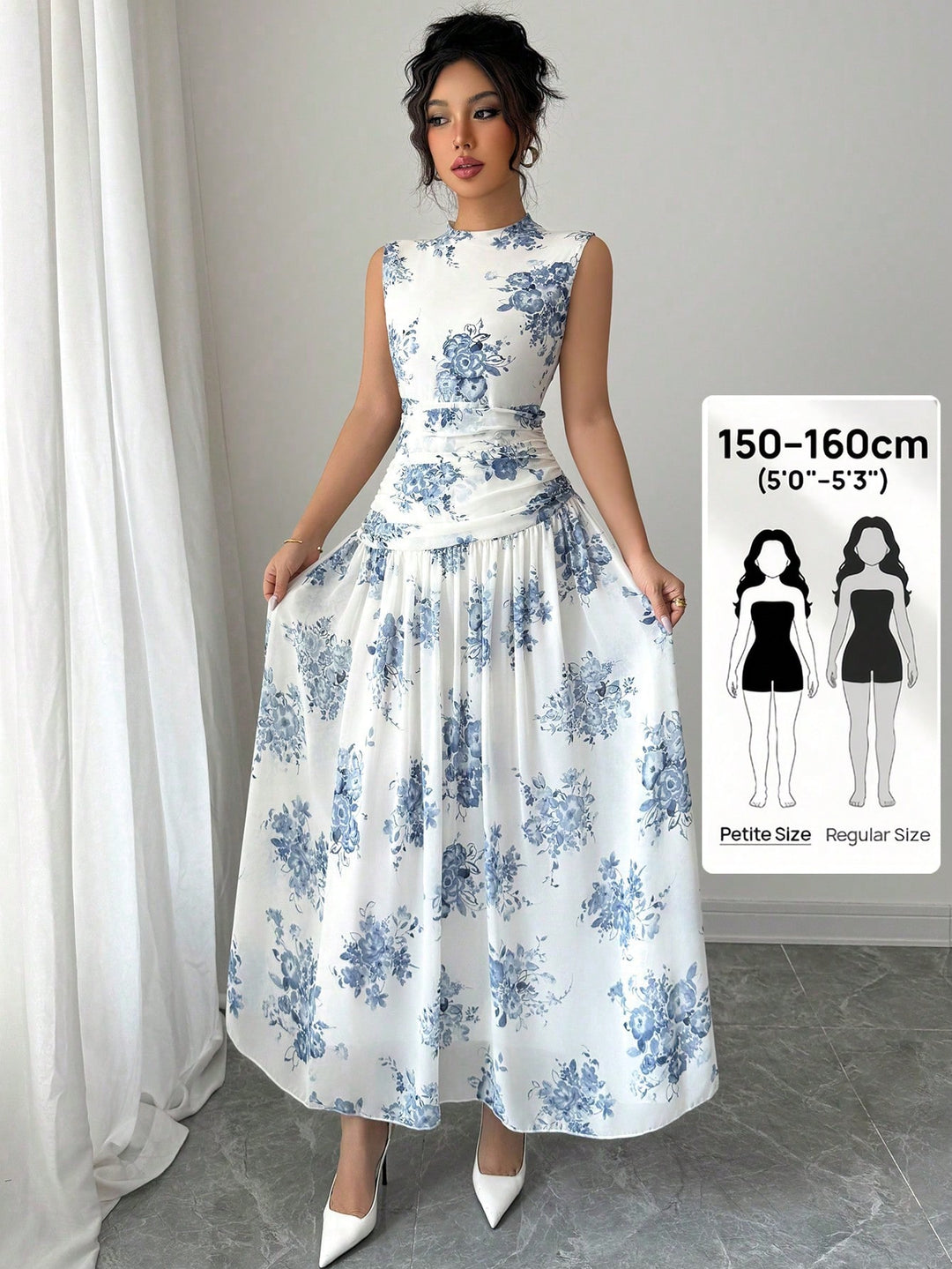 Rochie maxi SHEIN, albastru