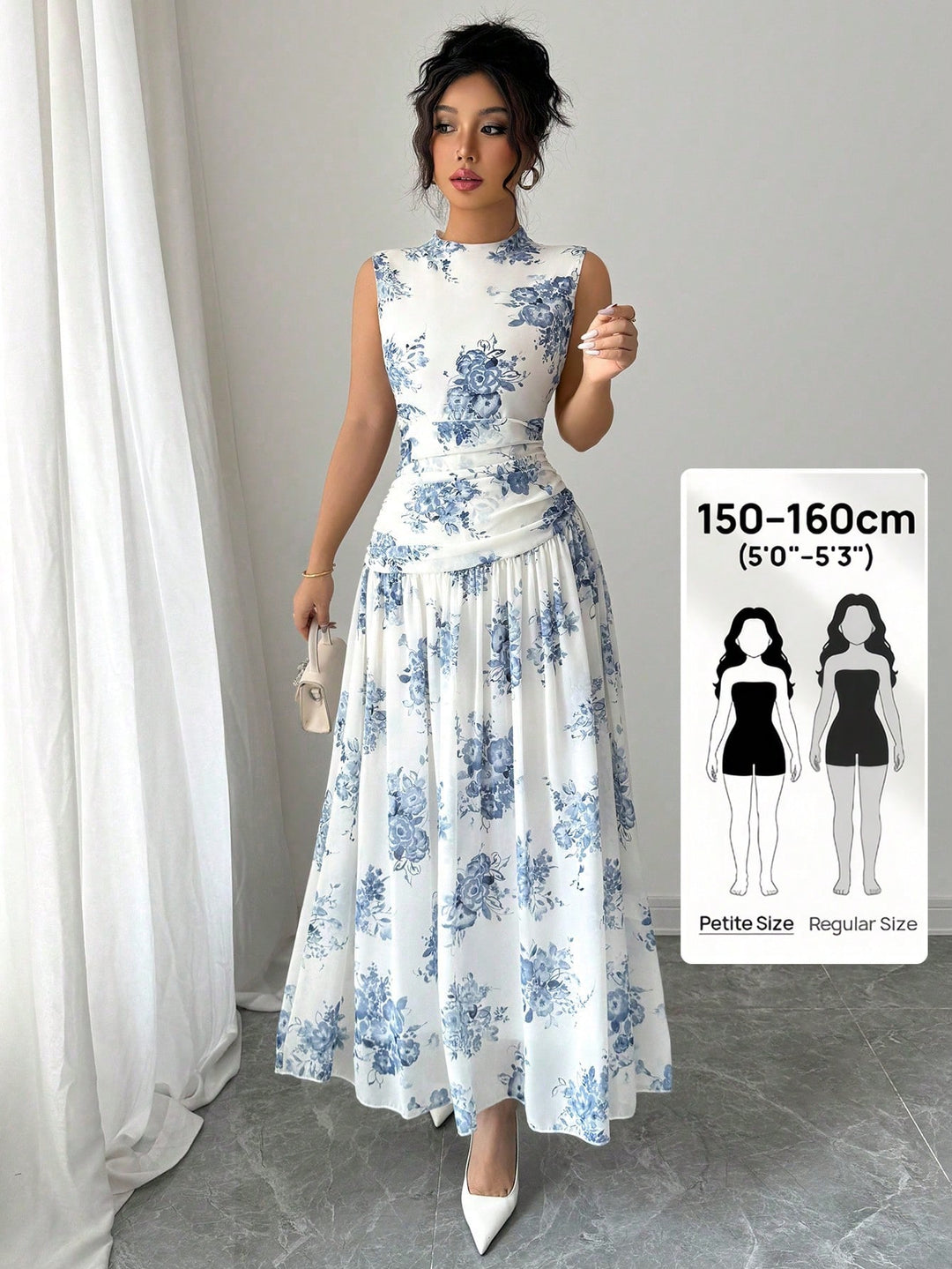 Rochie maxi SHEIN, albastru