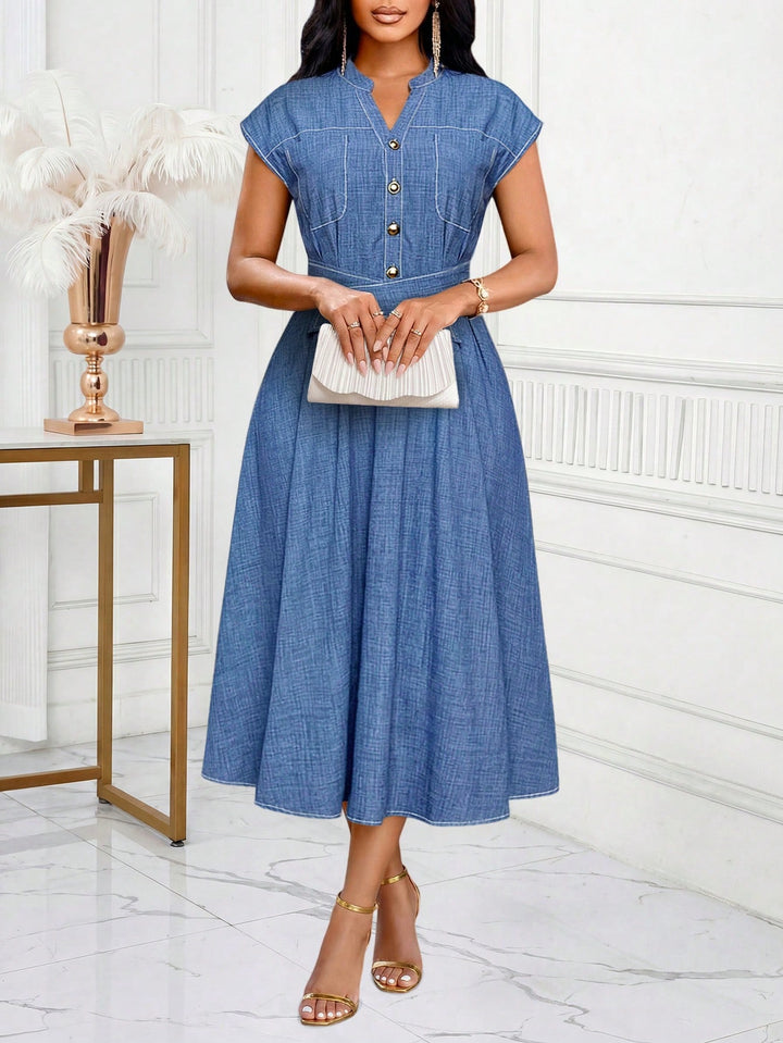 Rochie maxi SHEIN, albastru