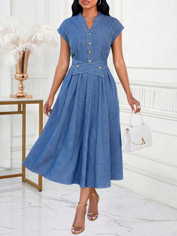 Rochie maxi SHEIN, albastru